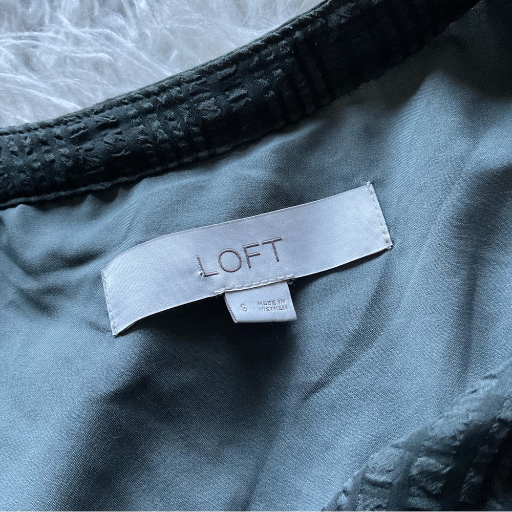 LOFT Textured‎ Ruffle Swing Dress - Picture 3 of 5